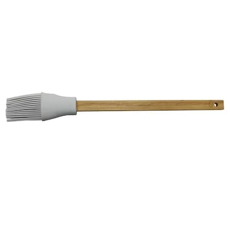 Gourmetgalley 11.4 in. Gray Bamboo & Silicone Basting Brush, 24PK GO2515731